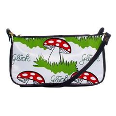 Mushroom Luck Fly Agaric Lucky Guy Shoulder Clutch Bags by Nexatart