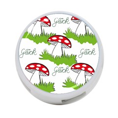 Mushroom Luck Fly Agaric Lucky Guy 4-port Usb Hub (one Side) by Nexatart