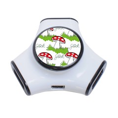 Mushroom Luck Fly Agaric Lucky Guy 3-port Usb Hub by Nexatart