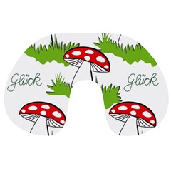 Mushroom Luck Fly Agaric Lucky Guy Travel Neck Pillows by Nexatart