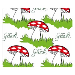 Mushroom Luck Fly Agaric Lucky Guy Double Sided Flano Blanket (small)  by Nexatart