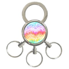 Rainbow Pontilism Background 3-ring Key Chains by Nexatart