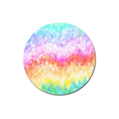 Rainbow Pontilism Background Magnet 3  (round) by Nexatart