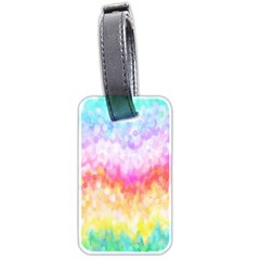 Rainbow Pontilism Background Luggage Tags (two Sides) by Nexatart