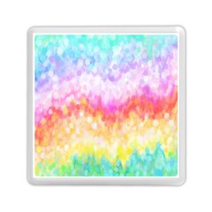 Rainbow Pontilism Background Memory Card Reader (square) 