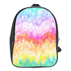 Rainbow Pontilism Background School Bags (xl)  by Nexatart