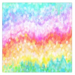 Rainbow Pontilism Background Large Satin Scarf (square) by Nexatart