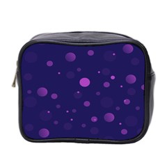 Decorative Dots Pattern Mini Toiletries Bag 2-side by ValentinaDesign