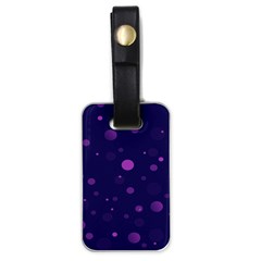 Decorative Dots Pattern Luggage Tags (one Side)  by ValentinaDesign