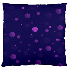 Decorative Dots Pattern Large Cushion Case (two Sides) by ValentinaDesign