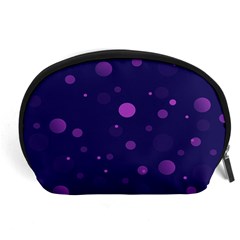 Decorative Dots Pattern Accessory Pouches (large)  by ValentinaDesign