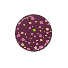 Decorative Dots Pattern Hat Clip Ball Marker (4 Pack) by ValentinaDesign