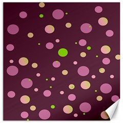 Decorative Dots Pattern Canvas 20  X 20   by ValentinaDesign