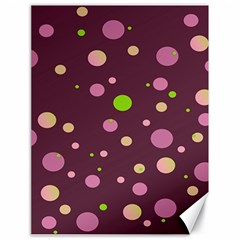 Decorative Dots Pattern Canvas 18  X 24   by ValentinaDesign