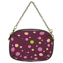 Decorative Dots Pattern Chain Purses (two Sides)  by ValentinaDesign