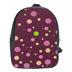 Decorative Dots Pattern School Bags(large)  by ValentinaDesign