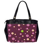 Decorative dots pattern Office Handbags (2 Sides)  Back