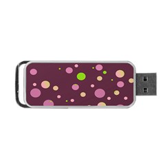 Decorative Dots Pattern Portable Usb Flash (one Side) by ValentinaDesign