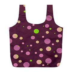 Decorative Dots Pattern Full Print Recycle Bags (l)  by ValentinaDesign