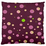 Decorative dots pattern Standard Flano Cushion Case (Two Sides) Front