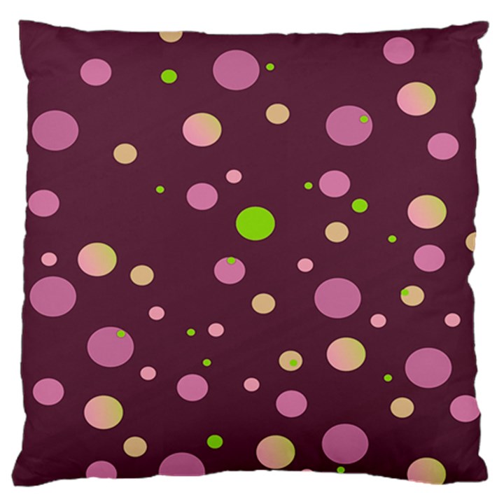 Decorative dots pattern Standard Flano Cushion Case (Two Sides)