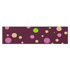 Decorative Dots Pattern Satin Scarf (oblong) by ValentinaDesign