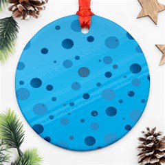 Decorative Dots Pattern Ornament (round) by ValentinaDesign