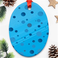 Decorative Dots Pattern Ornament (oval) by ValentinaDesign