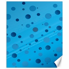 Decorative Dots Pattern Canvas 8  X 10 