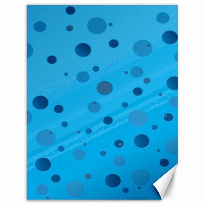 Decorative dots pattern Canvas 18  x 24  