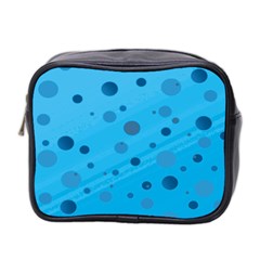 Decorative Dots Pattern Mini Toiletries Bag 2-side by ValentinaDesign