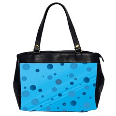 Decorative Dots Pattern Office Handbags (2 Sides)  by ValentinaDesign