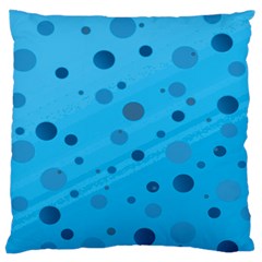 Decorative Dots Pattern Large Cushion Case (two Sides) by ValentinaDesign