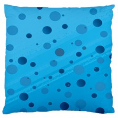 Decorative Dots Pattern Large Flano Cushion Case (two Sides) by ValentinaDesign