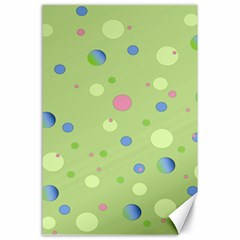 Decorative Dots Pattern Canvas 24  X 36 