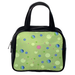 Decorative Dots Pattern Classic Handbags (one Side) by ValentinaDesign