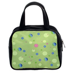 Decorative Dots Pattern Classic Handbags (2 Sides) by ValentinaDesign