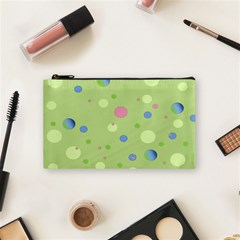 Decorative Dots Pattern Cosmetic Bag (small)  by ValentinaDesign