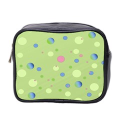 Decorative Dots Pattern Mini Toiletries Bag 2-side by ValentinaDesign