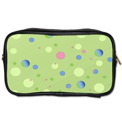 Decorative Dots Pattern Toiletries Bags by ValentinaDesign