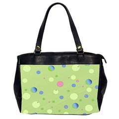 Decorative Dots Pattern Office Handbags (2 Sides)  by ValentinaDesign