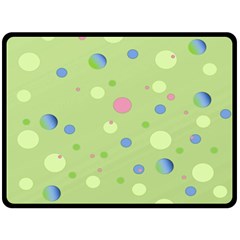 Decorative Dots Pattern Fleece Blanket (large)  by ValentinaDesign