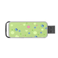 Decorative Dots Pattern Portable Usb Flash (two Sides) by ValentinaDesign