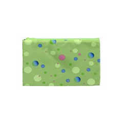 Decorative Dots Pattern Cosmetic Bag (xs) by ValentinaDesign