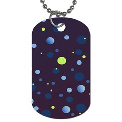 Decorative Dots Pattern Dog Tag (two Sides) by ValentinaDesign