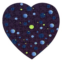 Decorative Dots Pattern Jigsaw Puzzle (heart) by ValentinaDesign