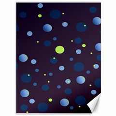 Decorative Dots Pattern Canvas 36  X 48   by ValentinaDesign