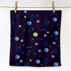 Decorative Dots Pattern Face Towel by ValentinaDesign