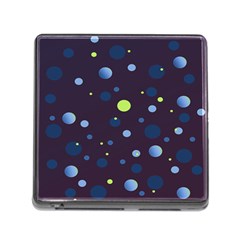 Decorative Dots Pattern Memory Card Reader (square) by ValentinaDesign