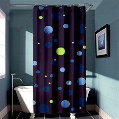 Decorative Dots Pattern Shower Curtain 36  X 72  (stall)  by ValentinaDesign